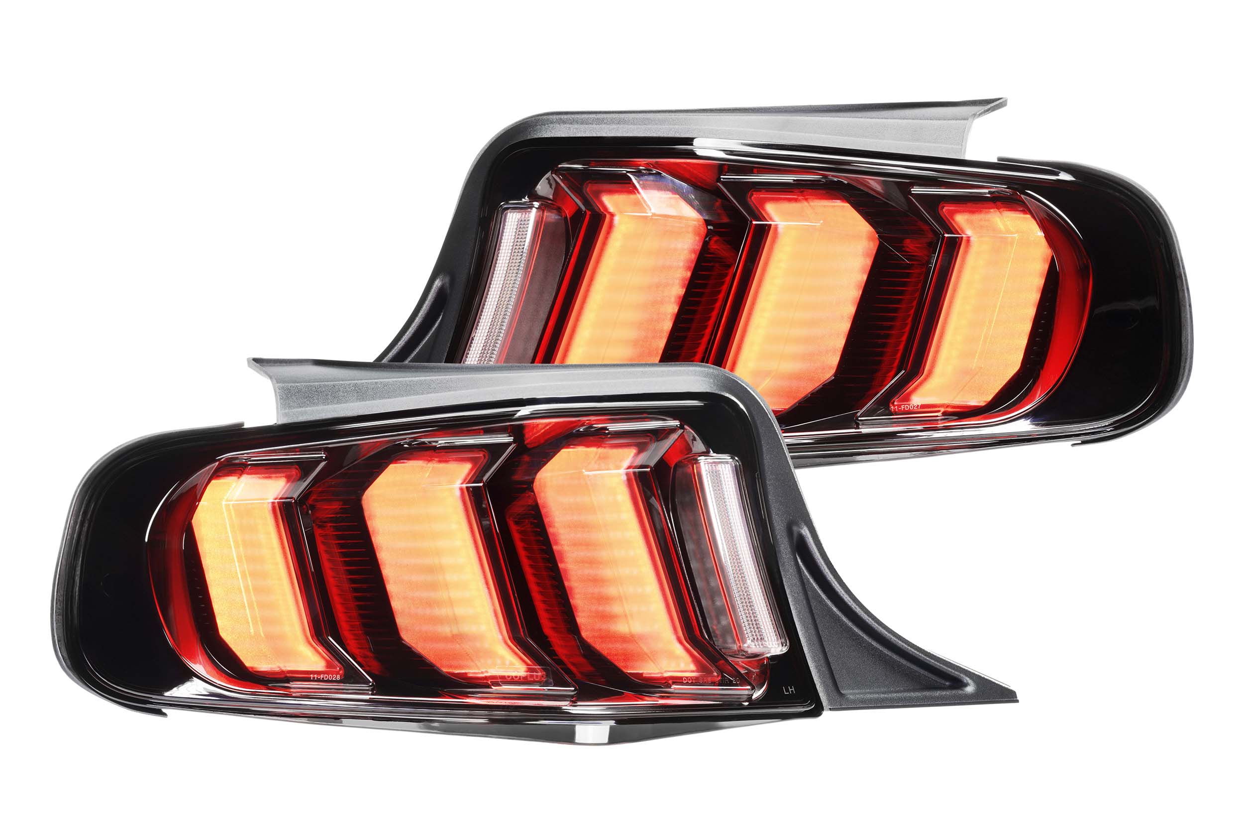 Mustang テールライト 2個セット メッキ Morimoto Ford Mustang (10-12) XB Smoked LED Tail Lights | LF442.2